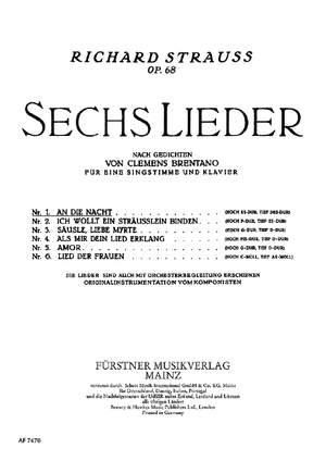Strauss, Richard: Sechs Lieder nach Gedichten von Clemens Brentano op. 68/1