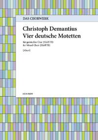 Demantius, Johannes Christoph: Vier deutsche Motetten 39