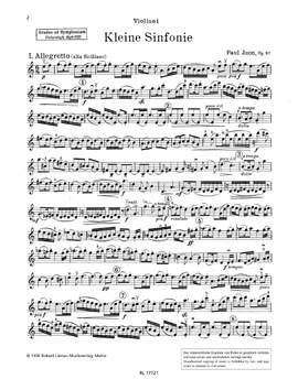 Juon, Paul: Kleine Sinfonie Band 8 op. 87