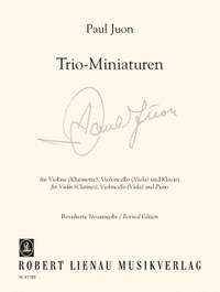 Juon, Paul: Trio Miniatures