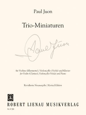 Juon, Paul: Trio Miniatures