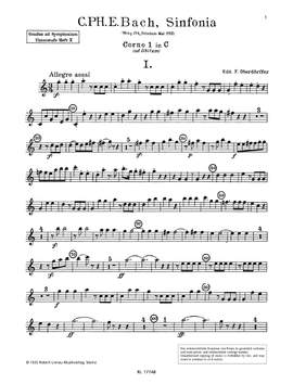Bach, Carl Philipp Emanuel: Gradus ad Symphoniam Beginner's level Band 10 Wq 174