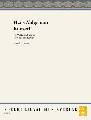 Ahlgrimm, Hans: Concerto D minor