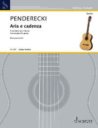 Penderecki, Krzysztof: Aria e cadenza