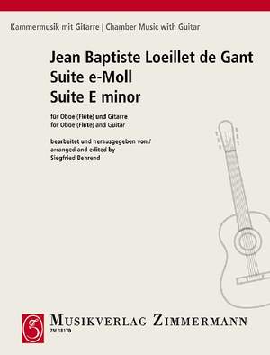 Loeillet de Gant, Jean Baptiste: Suite E minor
