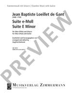 Loeillet de Gant, Jean Baptiste: Suite E minor Product Image