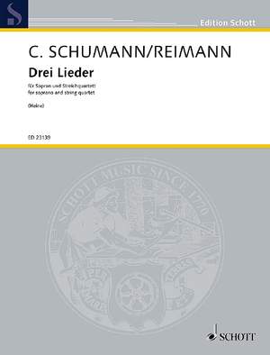 Schumann, Clara: Drei Lieder