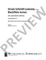 Schmidt-Laukamp, Ursula: Blockflöte lernen Product Image