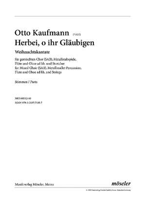 Kaufmann, Otto: O come, all ye faithful