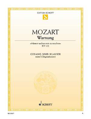 Mozart, Wolfgang Amadeus: Warnung KV 433