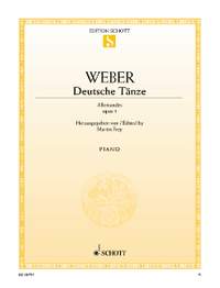 Weber, Carl Maria von: Deutsche Tänze op. 4