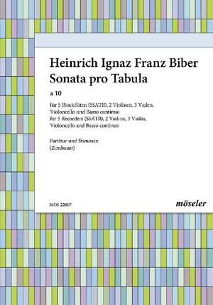 Biber, Heinrich Ignaz Franz: Table music for 10 C major C 112