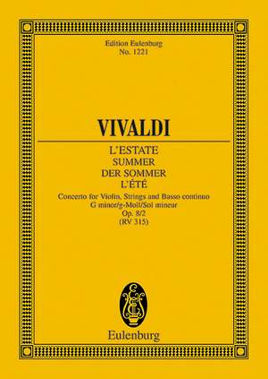 Vivaldi, Antonio: The Four Seasons op. 8/2 RV 315 / PV 336