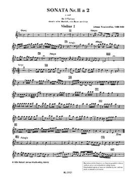 Rosenmueller, Johann: Sonata No. 2 E minor a 2