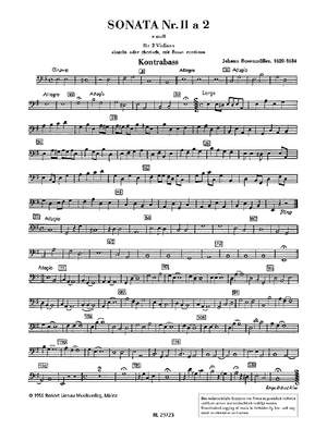 Rosenmueller, Johann: Sonata No. 2 E minor a 2 