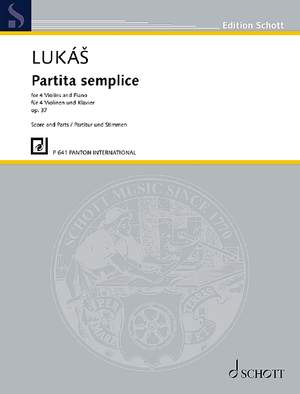 Lukáš, Zdeněk: Partita semplice op. 37