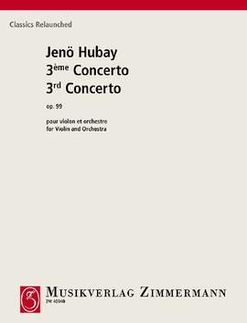 Hubay, Jenoe: 3. Concerto G minor op. 99