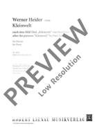 Heider, Werner: Kleinwelt (Small World) Product Image