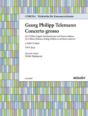 Telemann, Georg Philipp: Concerto grosso E minor 167 TWV 52:e2
