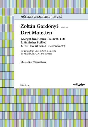 Gárdonyi, Zoltán: Three motets 230