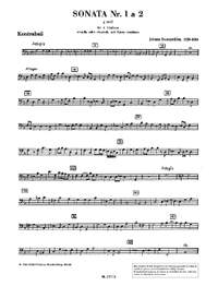 Rosenmueller, Johann: Sonata No. 1 G minor a 2