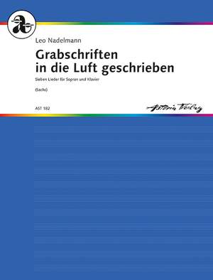 Nadelmann, Leo: Grabschriften in die Luft geschrieben
