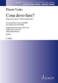 Vasks, Pēteris: Cosa devo fare?