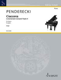 Penderecki, Krzysztof: Ciaccona - In memoriam Giovanni Paolo II