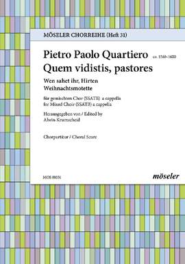 Quartiero, Pietro Paolo: Whom did you see, shepherds 31