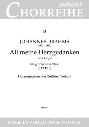 Brahms, Johannes: All my heartfelt thinking 65 op. 62,5