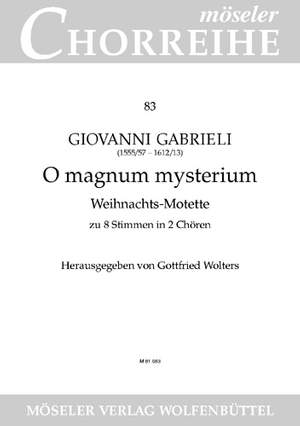 Gabrieli, Giovanni: O great mystery 83