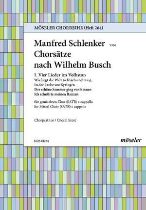 Schlenker, Manfred: Choral songs on lyrics by Busch Heft 1