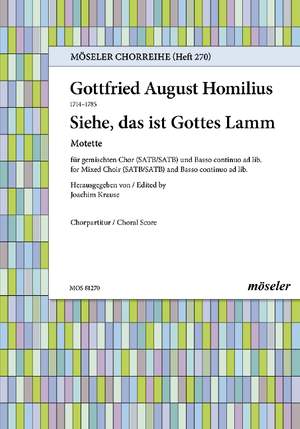 Homilius, Gottfried August: Here is the Lamb of God 270