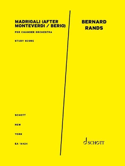Rands, Bernard: Madrigali