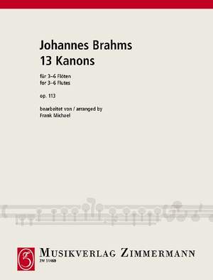 Brahms, Johannes: 13 Canons op. 113
