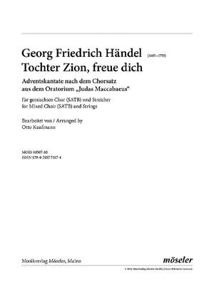 Handel, George Frideric: Zion’s daughter, o rejoice