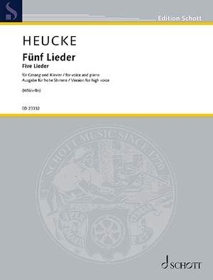 Heucke, Stefan: Fünf Lieder op. 99