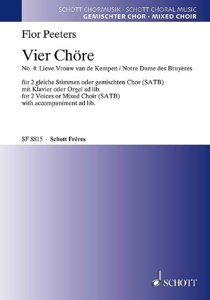 Peeters, Flor: Vier Chöre