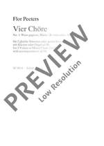 Peeters, Flor: Vier Chöre Product Image