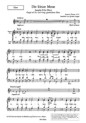 Thoma, Annette: Die Kleine Messe