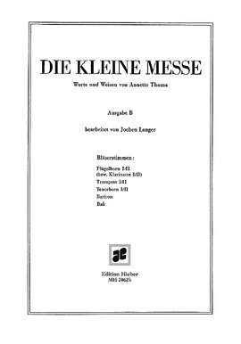 Thoma, Annette: Die Kleine Messe