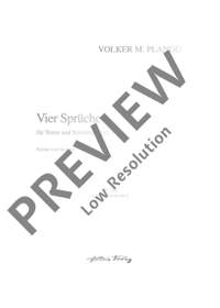Plangg, Volker M.: Vier Sprüche