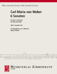 Weber, Carl Maria von: Six Sonatas Band 2 Jähns-Verz. 99-104