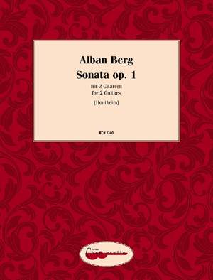 Berg, Alban: Sonata op. 1