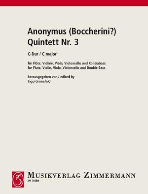Anonymus (Boccherini?): Quintett Nr. 3 C-Dur