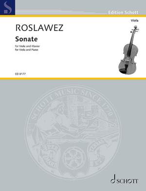 Roslavets, Nikolai Andreyevich: Sonata No. 1