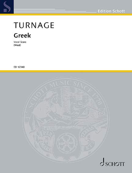 Turnage, Mark-Anthony: Greek