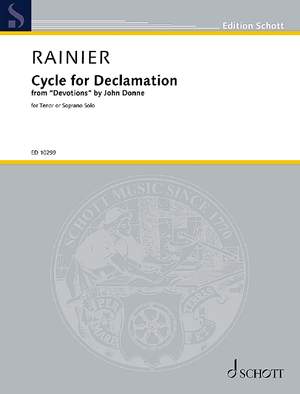 Rainier, Priaulx: Cycle for Declamation