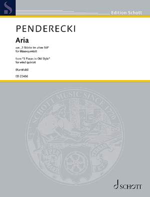 Penderecki, Krzysztof: Aria