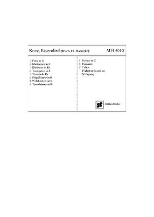 Kunz, Konrad Max: Bayernlied